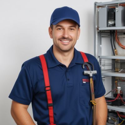 Mike Johnson, lead HVAC technician