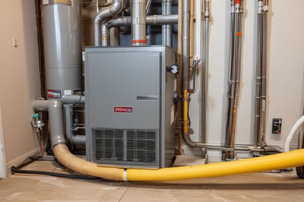 Professional installation of new furnace system